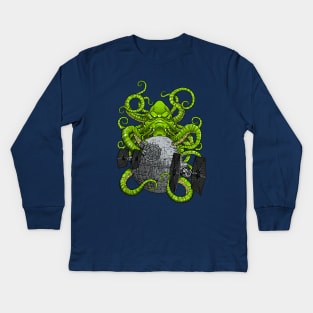 Cthulhu Strikes Back Kids Long Sleeve T-Shirt